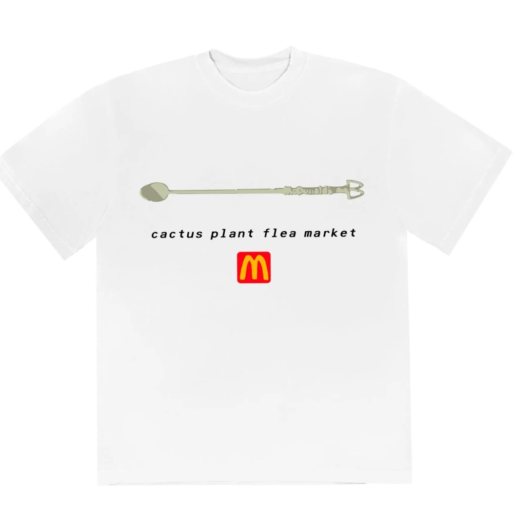 Cactus plant flea market x McDonalds coffee stirrer tee various sizes Small
